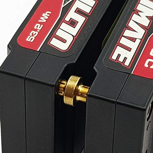Ultimate RC 5mm Dual Batteriestecker Gold (2) von Ultimate Racing