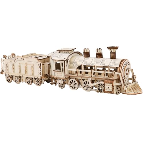 3D Puzzle Holz Dampflokomotive Dampfloks, Modellbau Holzpuzzle Erwachsene, Geburtstagsgeschenke und Heimdekoration 3D Puzzle Holz Dampflokomotive Dampfloks, Modellbau Holzpuzzle Erwachsene, Geburtstagsgeschenke und Heimdekoration von Ultino