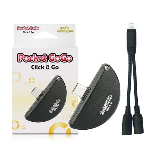 Pocket GoGo - Ultimate Pocket Monster Auto-Catcher | USB-C Plug-and-Play, kein Aufladen, fängt Pocket Monster & Spins Stops (Schwarz) von UltrA CatcheR