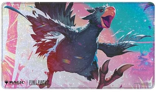 Final Fantasy x Universes Beyond Traveling Chocobo (Black) Holofoil Playmat for Magic: The Gathering von Ultra Pro