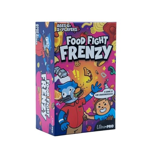 Food Fight Frenzy - Lustiges und schnelles Familien-Würfelspiel Rollen, Musterabstimmung und Würfelspiel für 2-6 Spieler, 72 Spielsteine & 13 übergroße Würfel, Familien-Partyspiel von Ultra Pro