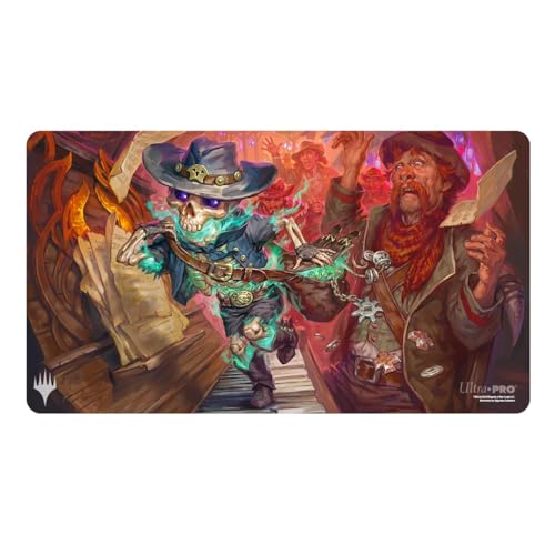 Ultra PRO - Outlaws of Thunder Junction Playmat Ft. Tinybones for Magic: The Gathering, Limited Edition, einzigartige künstlerische Sammelkarte, Gaming, TCG, Playmat-Zubehör Ultra PRO - Outlaws of Thunder Junction Playmat Ft. Tinybones for Magic: The Gathering, Limited Edition, einzigartige künstlerische Sammelkarte, Gaming, TCG, Playmat-Zubehör von Ultra Pro