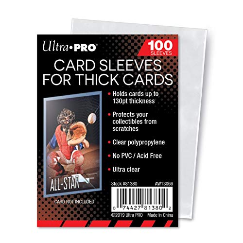 UP - Standard Sleeves - 2-1/2" X 3-1/2" Thick Card Sleeves (100 Ct) von Ultra Pro