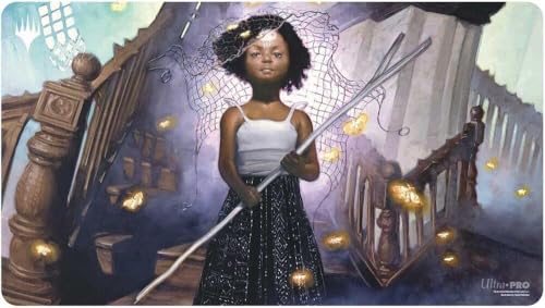 Ultra PRO - MTG Duskmourn Playmat Commander Ft. Aminatou, Veil Piercer for Magic: The Gathering, Use as Mousepad, Desk Mat, Protects MTG Cards During Gameplay Ultra PRO - MTG Duskmourn Playmat Commander Ft. Aminatou, Veil Piercer for Magic: The Gathering, Use as Mousepad, Desk Mat, Protects MTG Cards During Gameplay von Ultra Pro