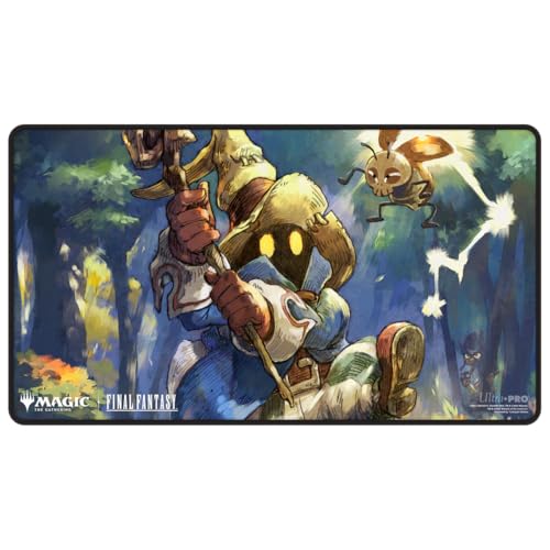 Ultra PRO - Final Fantasy x Universes Beyond Vivi, Stray Black Mage Black Stitched Playmat for Magic: The Gathering | Card Game Playmat, Final Fantasy Collectibles, Desk Mat Mousepad von Ultra Pro