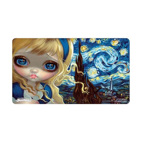 Ultra PRO Jasmine Becket-Griffith Playmat – Starry Night, limitierte Auflage, Sammlerstück, rutschfest, Tisch-Spielzubehör, Premium-Fantasie-Kunst-Spielmatte von Ultra Pro