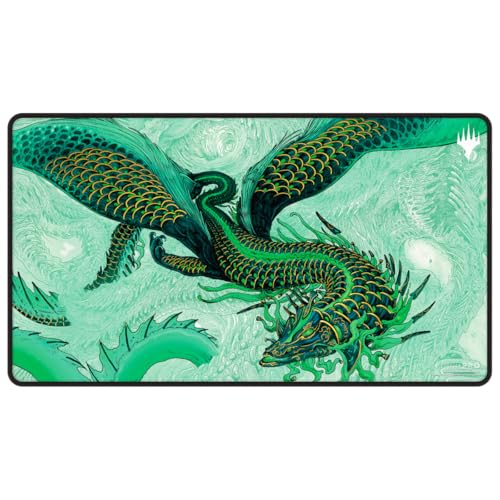 Ultra PRO - Tarkir Dragonstorm Teval, Arbiter of Virtue Black Stitched Playmat for Magic: The Gathering | Gaming Table Mat, Card Game Accessory, TCG Playmat, Tabletop Gaming Mat, TCG Game Mat von Ultra Pro