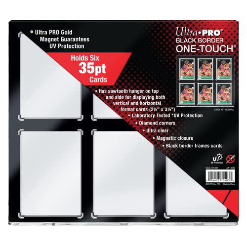 Ultra Pro UP - 35PT 6-Card Black Border UV ONE-Touch Magnetic Holder von Ultra Pro