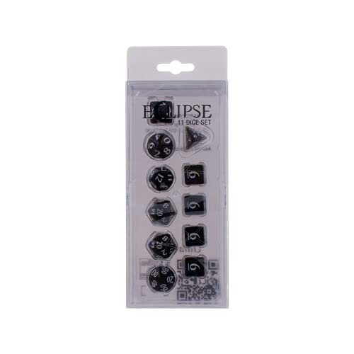 Ultra Pro UP - Eclipse 11 Dice Set: Jet Black von Ultra Pro