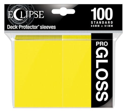 UP - Standard Sleeves - Gloss Eclipse - Lemon Yellow (100 Sleeves) von Ultra Pro