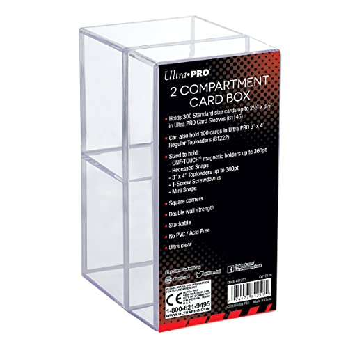 Ultra Pro 81251 - Card Box 2-Compartment Clear Ultra Pro 81251 - Card Box 2-Compartment Clear von Ultra Pro