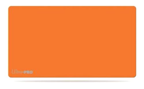 Ultra PRO Spielmatte – Orange – ca. 61 x 34 cm – rutschfeste TCG-Unterlage mit weicher Stoffoberfläche – Für Sammelkarten, Brettspiele, Turniere & als großes Mauspad geeignet von Ultra Pro