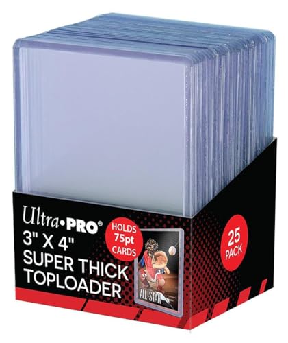 Ultra Pro Accessorie's Toploaders Superdick 7,6 x 10,2 cm, transparent, 25 Stück von Ultra Pro