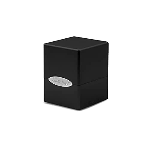 Ultra Pro E-15585 Satin Cube Deck Box, Jet Black von Ultra Pro
