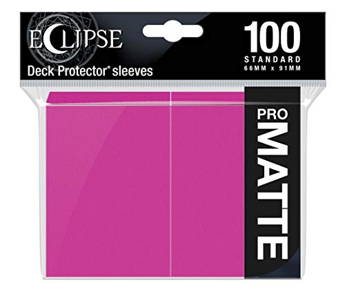 Ultra Pro E-15621 Eclipse Standardhüllen matt, 100 Stück, Hot Pink von Ultra Pro