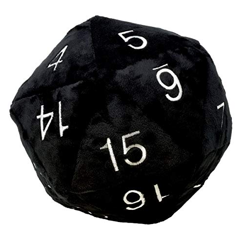 Ultra Pro Jumbo D20 Novelty Dice Plush in Black with White Numbering von Ultra Pro