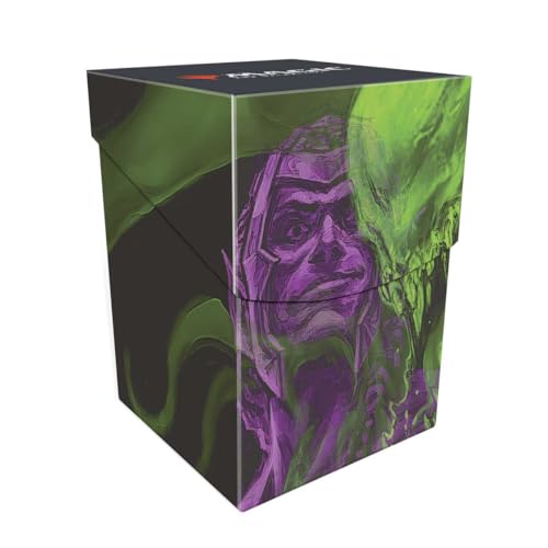 Ultra Pro - MTG Duskmourn 100+ Deck Box Ft. Tyvar, der Pummeler für Magic: The Gathering, Schützen und Aufbewahren von bis zu 100+ Double Sleeves Standardkarten, Sicherer Deckel, Lebendige Gestaltung Ultra Pro - MTG Duskmourn 100+ Deck Box Ft. Tyvar, der Pummeler für Magic: The Gathering, Schützen und Aufbewahren von bis zu 100+ Double Sleeves Standardkarten, Sicherer Deckel, Lebendige Gestaltung von Ultra Pro