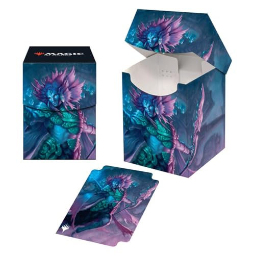 Ultra Pro - MTG The Lost Caverns of Ixalan 100+ Card Deck Box, Hakbal of The Surging Soul for Magic: The Gathering, Protect & Store Commander MTG Decks, Sammelkartenaufbewahrung von Ultra Pro