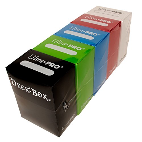 Ultra Pro Magic/Pokemon/YuGiOh Cards Deck Boxes, Set of 5 (Red, Blue, Green, Black and White)) by UltraPro von Ultra Pro