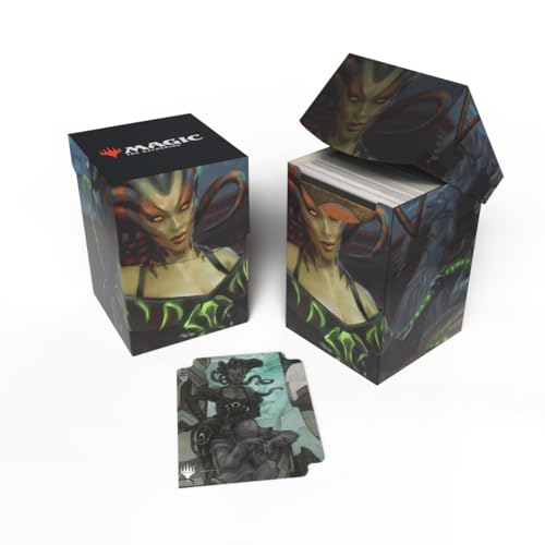 Ultra Pro - Outlaws of Thunder Junction 100+ Deck Box® Ft. Vraska for Magic: The Gathering, TCG Collectible Gaming Accessory Protective Card Deck Holder von Ultra Pro
