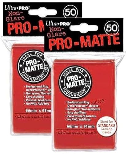 Ultra Pro PRO-MATTE (100 Count) Red Deck Protector Sleeves - Magic the Gathering von Ultra Pro