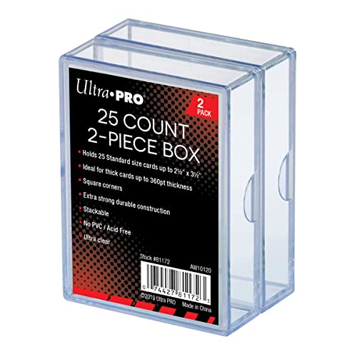 Ultra Pro Plastic Box 25 Two Piece (81172) - Sammelkartenzubehör von Ultra Pro