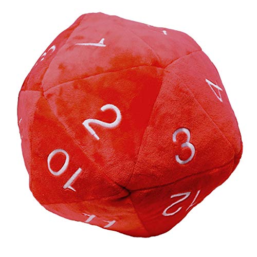 Ultra Pro UP - Dice - Jumbo D20 Novelty Dice Plush in Red with White Numbering von Ultra Pro