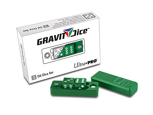 Ultra Pro Unisex D6 Gravity Dice Würfel, Smaragdgrün, 7,6 cm x 2,5 cm x 10,2 cm von Ultra Pro