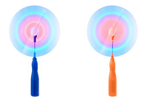 Ultra 1 Blau 1 Orange LED Schwenkventilator mit LED Leuchtstab Windmühle Kinder Rainbow Light Ventilator Batteriebetrieben Leuchtstab Rotierend LED Leuchtstab Glow Sticks Spielzeug Ultra 1 Blau 1 Orange LED Schwenkventilator mit LED Leuchtstab Windmühle Kinder Rainbow Light Ventilator Batteriebetrieben Leuchtstab Rotierend LED Leuchtstab Glow Sticks Spielzeug von UltraByEasyPeasyStore