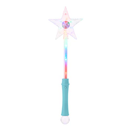 Ultra 2 Blau LED Leuchtstab Stern Zauberstab Magic Wand Disco Licht LED Stab Discokugel Kinder Prinzessin Partys Spielzeug Blinkender Stern Leuchtender Zauberstab Kinder Sternen Zauberstab von UltraByEasyPeasyStore