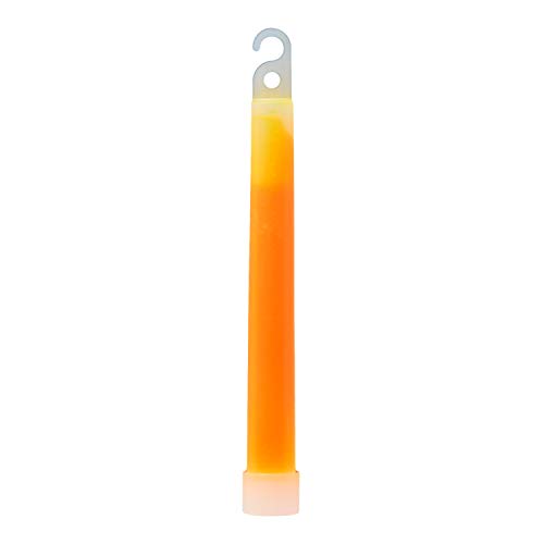 Ultra Packung 10 Orange 6" Jumbo Leuchtstäbchen Power Knicklichter Glow in the Dark Farbe Leuchtstäbe Knicklichter Angeln Festival Zubehör Party Favors Leuchtstäbe Kinder Große Knicklichter von UltraByEasyPeasyStore