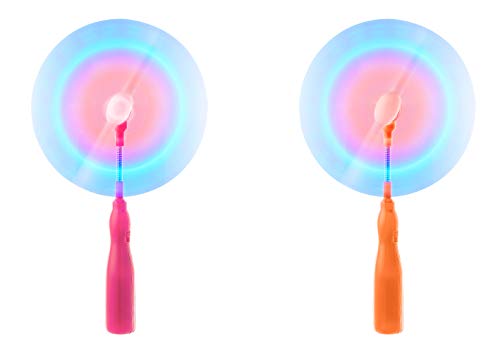 Ultra 3 Blau LED Schwenkventilator mit LED Leuchtstab Windmühle Kinder Rainbow Light Ventilator Batteriebetrieben Leuchtstab Rotierend LED Leuchtstab Glow Sticks Spielzeug Ultra 3 Blau LED Schwenkventilator mit LED Leuchtstab Windmühle Kinder Rainbow Light Ventilator Batteriebetrieben Leuchtstab Rotierend LED Leuchtstab Glow Sticks Spielzeug von UltraByEasyPeasyStore
