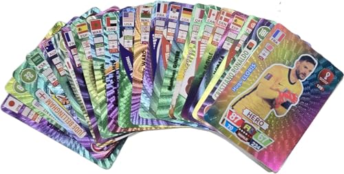 Umbrean Fußball-Stars-Kartenspiel, Farbausgabe, Euro-Fußballkarten, für Kinder und Erwachsene, geeignet für Partys, Geburtstage, Hochzeiten, 55 Teile Umbrean Fußball-Stars-Kartenspiel, Farbausgabe, Euro-Fußballkarten, für Kinder und Erwachsene, geeignet für Partys, Geburtstage, Hochzeiten, 55 Teile von Umbrean