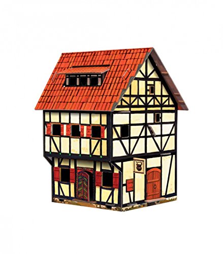 Umbum 213 14 x 12 x 19 cm Clever Papier Mittelalter Town Tavern 3D Puzzle von Keranova
