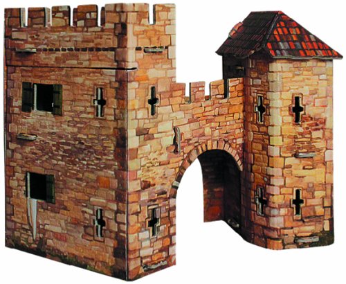 Umbum 244 22,5 x 14,5 x 10 cm Clever Papier Mittelalter Town Old Gate 3D Puzzle von Keranova