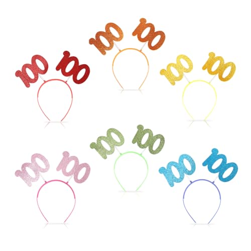 Umibow Glitzernde Haarbänder für 100. Schultage, 100. Schultag, Haarreifen für Feiern, Partys, Dekorationen, 6 Stück Umibow Glitzernde Haarbänder für 100. Schultage, 100. Schultag, Haarreifen für Feiern, Partys, Dekorationen, 6 Stück von Umibow