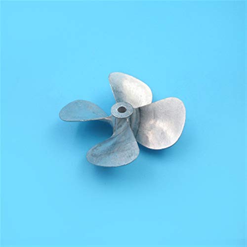 4x60mm Zinklegierung 4 Klingen Propeller Volle Tauchmetallpaddel Cw CCW. Ersatzteile fit for Rc Angelköder Tug Boot Load Ship Luftschrauben (Color : 1pc Negative 5mm) von Uminino