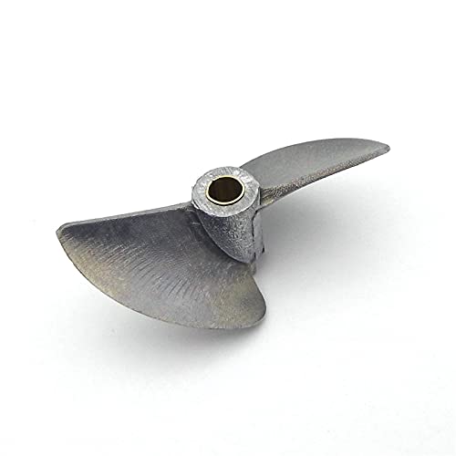 Uminino 1PC Metall 42mm Bootspropeller 4mm 4,76mm 3/16in P1.4 Prop Oberfläche Propeller Fit for Nitro Elektrische RC Boot Geschwindigkeit Mono Katamaran Luftschrauben (Color : Left Hand) von Uminino