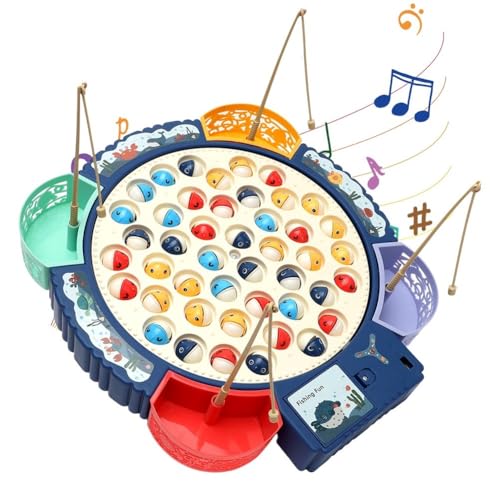 Angelspiel Magnetic, Angeln Spielzeug ab 2 3 4 Jahre Kinder Junge Mädchen, 4 Kinderangel & 45 Fische, Kinderspielzeug Motorikspielzeug mit Musik Brettspiel Magnetspiel Weihnachten Geschenk für Kinder Angelspiel Magnetic, Angeln Spielzeug ab 2 3 4 Jahre Kinder Junge Mädchen, 4 Kinderangel & 45 Fische, Kinderspielzeug Motorikspielzeug mit Musik Brettspiel Magnetspiel Weihnachten Geschenk für Kinder von Umllpet