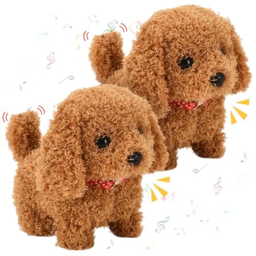 Hund Spielzeug Kinder, Spielzeug Hund der Läuft und Bellt, Roboter Hund mit Fell, Realistischer Roboter Welpe Kinder Geschenk, Interaktives Plüschtier mit Gehen, Schwanzwedeln, Geschenk für Mädchen Hund Spielzeug Kinder, Spielzeug Hund der Läuft und Bellt, Roboter Hund mit Fell, Realistischer Roboter Welpe Kinder Geschenk, Interaktives Plüschtier mit Gehen, Schwanzwedeln, Geschenk für Mädchen von Umllpet