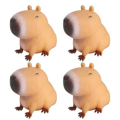 Umllpet Capybara Anti Stress Spielzeug, 4 Stück Soft Capybara Toys Anti Stress, Stress Squeeze Spielzeug, Capybara Squishy Spielzeuge, Stress Abbauen, Stimmung Beruhigen für Kinder und Erwachsene Umllpet Capybara Anti Stress Spielzeug, 4 Stück Soft Capybara Toys Anti Stress, Stress Squeeze Spielzeug, Capybara Squishy Spielzeuge, Stress Abbauen, Stimmung Beruhigen für Kinder und Erwachsene von Umllpet