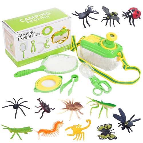 Umllpet Forscherset für Kinder ab 3 Jahre, großes Entdecker-Set für neugierige Insekten- und Naturforscher mit Insekten Beobachtungsbox und 12 Gefälschte Insekten, Geschenk für Kinder, Jungen, Mädche Umllpet Forscherset für Kinder ab 3 Jahre, großes Entdecker-Set für neugierige Insekten- und Naturforscher mit Insekten Beobachtungsbox und 12 Gefälschte Insekten, Geschenk für Kinder, Jungen, Mädche von Umllpet
