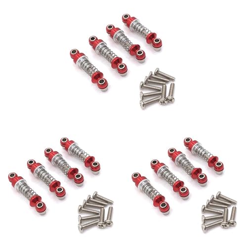 Umsoxhy 12 Stücke Metall Stoß Dämpfer Dämpfer für 284131 K969 K979 K989 K999 P929 P939 1/28 RC Auto Upgrade Zubehör Teile,Rot Umsoxhy 12 Stücke Metall Stoß Dämpfer Dämpfer für 284131 K969 K979 K989 K999 P929 P939 1/28 RC Auto Upgrade Zubehör Teile,Rot von Umsoxhy