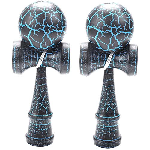 Umsoxhy 2X Spielzeug Aussen Sports Kendama Spielzeug Ball Kinder und Erwachsene Aussen Ball Sportarten Riss Buchen Buntes Design Schwarz und Blau Umsoxhy 2X Spielzeug Aussen Sports Kendama Spielzeug Ball Kinder und Erwachsene Aussen Ball Sportarten Riss Buchen Buntes Design Schwarz und Blau von Umsoxhy