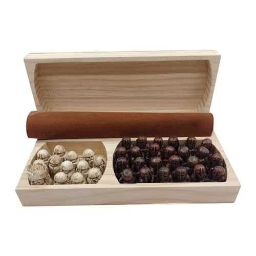Umsoxhy Luxus-Reiseschachspiel - Schachbrett und Figuren Aus Kunstharz, Tragbares Strategiespiel, Ideal für Unterwegs. Umsoxhy Luxus-Reiseschachspiel - Schachbrett und Figuren Aus Kunstharz, Tragbares Strategiespiel, Ideal für Unterwegs. von Umsoxhy