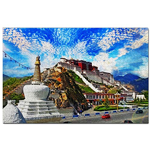 China Potala Palast Lhasa Tibet Puzzle 1000 Teile Holzpuzzle Erwachsene Spielgrafik Reise Souvenir Holz von Umsufa