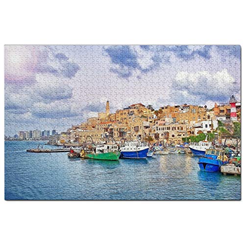 Israel Puzzle 1000 Teile Israel Old City of Acre Haifa Puzzle Game Artwork Travel Souvenir Wooden von Umsufa
