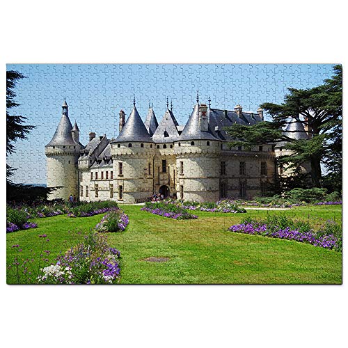 Puzzle Frankreich Schloss Loire 1000 Teile Spiel Kunstwerk Reise Souvenir Holz von Umsufa