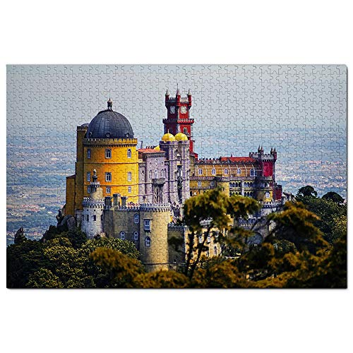 Puzzle Portugal Park und Nationalpalast von Pena Sintra, 1000 Teile, Spielkunstwerk, Reise-Souvenir, Holz von Umsufa