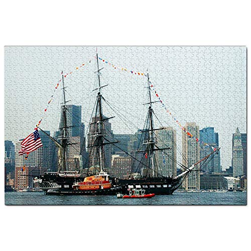 Puzzle USA Amerika Schiff Boston Massachusetts 1000 Teile Spiel Kunstwerk Reise Souvenir Holz von Umsufa